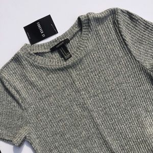 ✨FALL DRESS✨Knit Heather Grey Shirt Dress